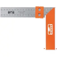 Bahco Esquadro De Carpinteiro Com Lâmina E Marcador Deslizante Aço Inoxidável 350 Mm