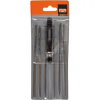 Bahco Conjunto De Limas De Agulha Cortadas Entrefino Sem Cabo 160 Mm 6 Unidades