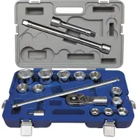 Irimo Conjunto De Soquetes 3/4´´ 22-50 Mm 17 Peças