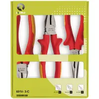 Irimo Conjunto De 3 Alicates Isolados De Corte Universal Semi-redondos 180 Mm 160 Mm 200 Mm 1000v