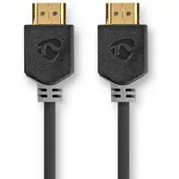 Nedis Cabo Hdmi Cvbw35000bk50 De Ultra Alta Velocidade Hdmi-hdmi 8k 48 Gbps 8.3 Mm 5 M 60hz