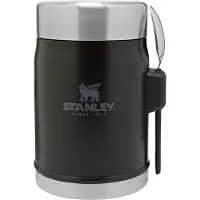 Stanley The Legendary Food Jar + Spork 2.0 14oz, Black 10-11353-0105 recipiente para alimentos com tampa de rosca, 400 ml