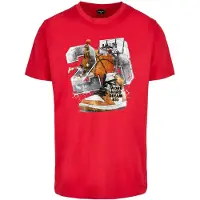 Mister tee Camisa castanho / vermelho / preto / branco
