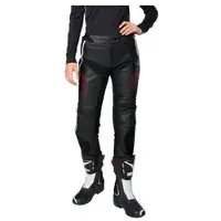 Rekurv C-20.03 Senhora Calças de couro Preto/Branco/Vermelho 80