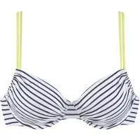 Venice beach Top de biquíni amarelo / preto / branco
