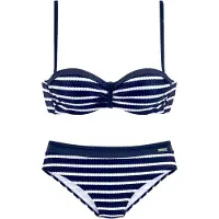 LASCANA Biquíni navy / branco