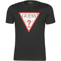 GUESS T-Shirt mangas curtas CN SS ORIGINAL LOGO TEE homens - Preto - EU L