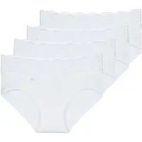 Sloggi Cuecas ROMANCE X 4 mulheres - Branco - FR 48
