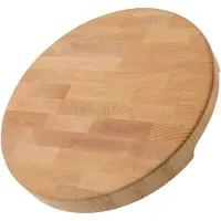 Il Cucinino tábua de cortar redonda de bétula grão final, 35 cm