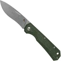 FOX Black Knives Ciol Folding Knife BF-748MI Green Micarta navalha, Denis Simonutti design