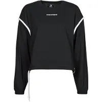 Converse Sweat-shirt LONG SLEEVE JERSEY CREW mulheres - Preto - EU XS