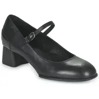 Camper para mulher. K200694-001 Sapatos Katie em pele preta -Altura do salto: 5,1cm (38), Couro, Preto, 5 a 8cm, Fivela, Casual, Sapatos de