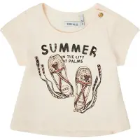 Ikks T-Shirt mangas curtas XS10090-11 criancas - Branco - 6 mois