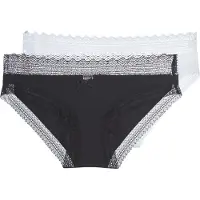 Dim Cuecas SEXY FASHION X2 mulheres - Preto - FR 44 / 46