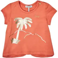 Ikks T-Shirt mangas curtas XS10080-67 criancas - Laranja - 6 mois