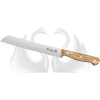 Due Cigni Tuscany 2C761-20OL faca para pão 20 cm madeira de oliveira