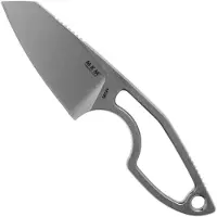MKM-Maniago Knife Makers MKM Mikro 2 Wharncliffe, Stonewashed faca de pescoço, Jesper Voxnaes design