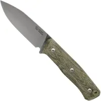 Lionsteel B35 CVG Green Canvas Micarta faca de bushcraft