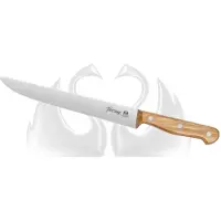 Due Cigni Tuscany 2C744-22OL faca para trinchar 22 cm madeira de oliveira