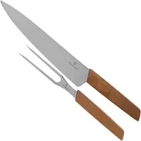 Victorinox Swiss Army Swiss Modern 6.9091.2 conjunto para trinchar, madeira de nogueira