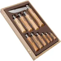 Opinel conjunto de canivetes 10-peças, aço inoxidável