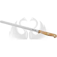 Due Cigni Tuscany 2C743-26OL faca de presunto 26 cm madeira de oliveira