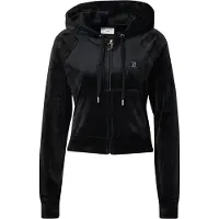 Juicy Couture Casacos fato de treino Madison Classic Velour Hoodie With Juicy Logo mulheres - Preto - EU L