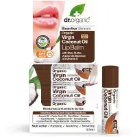 Dr Organic Balsamo labbra olio cocco vergine 5,7ml — Balsamo labbra