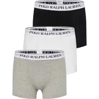 Ralph Lauren Boxers 'Classic' cinzento claro / acinzentado / preto / branco natural