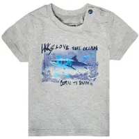 Ikks T-Shirt mangas curtas XS10031-24 rapazes - Cinza - 18 mois