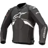 Alpinestars GP Plus R V3 LE Casaco de fato de cabedal Preto/Cinzento/Branco 58