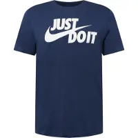 Nike Camisa 'Swoosh' navy / branco