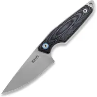 MKM-Maniago Knife Makers MKM Makro 1 Droppoint, Stonewashed Black G10 faca fixa, Jesper Voxnaes design