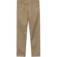 Carhartt WIP - Calças - Sid Pant Stretch Twill Leather Rinsed para Homem - Tamanho 38 FR