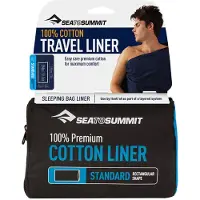 Sea to Summit Lençol De Viagem Retangular Em Algodão Premium