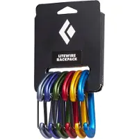Black Diamond Mosquetão Lite Wire 6 Unidades