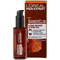 L'Oréal Barber Club Olio per Barba e Viso (Olio per Barba Lunga e Pelle) 30 ml