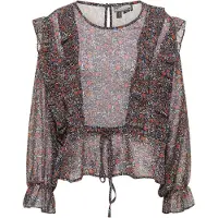 Dreimaster Blusa bege / azul cobalto / castanho ferrugento
