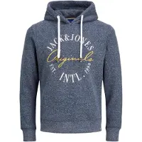 Jack & Jones Sweatshirt 'JORWillow' azul fumado / amarelo / branco