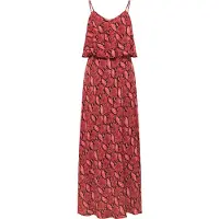 Faina Vestido vermelho vinho / vermelho florescente / preto