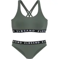 Elbsand Biquíni cáqui / preto / branco
