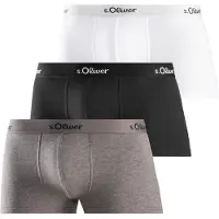 s.Oliver Boxers acinzentado / preto / branco