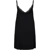 Zizzi Camisa de noite 'LACE' preto