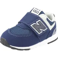 New Balance unisex para criança. NW574V1 Tênis 574 New azul-marinho (27.5), Plano, Velcro, Casual, moda infantil