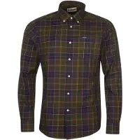 Barbour - Camisas - Wetheram Tailored Tartan Shirt Classic Tartan para Homem - Tamanho L - Verde