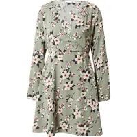 Vila Vestido 'BLUME' oliveira / granadina / preto / branco