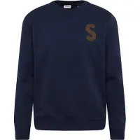 !Solid Sweatshirt navy / oliveira