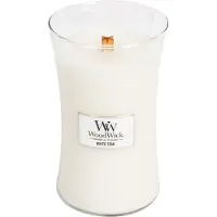Woodwick Vela perfumada de teca branca com pavio de madeira 609,5g