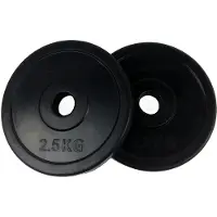 Tunturi Anilhas Rubber 2.5kg 2 Unidades