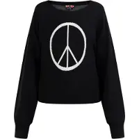 MyMo ROCKS Pullover 'Nolie' preto / branco